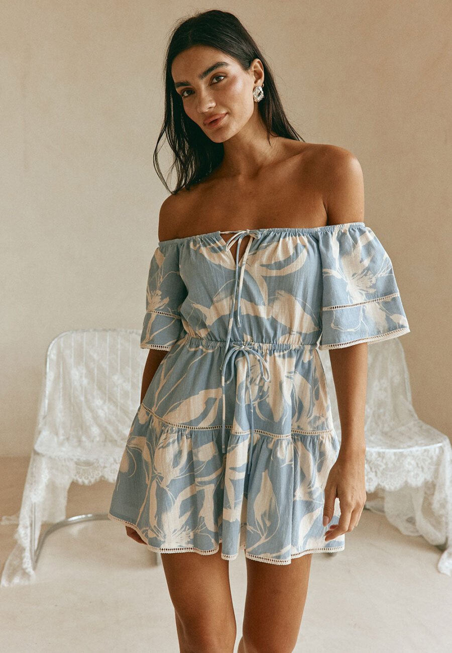 Harp Dress - Ink Floral